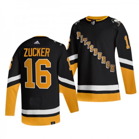 Pittsburgh Penguins Hockeydrakt Jason Zucker 16 Svart Tredje Adidas Authentic - Herre